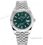 JVS Factory Rolex Datejust II 41 Mint Green Jubilee Watch JVS Swiss 3235 Movement